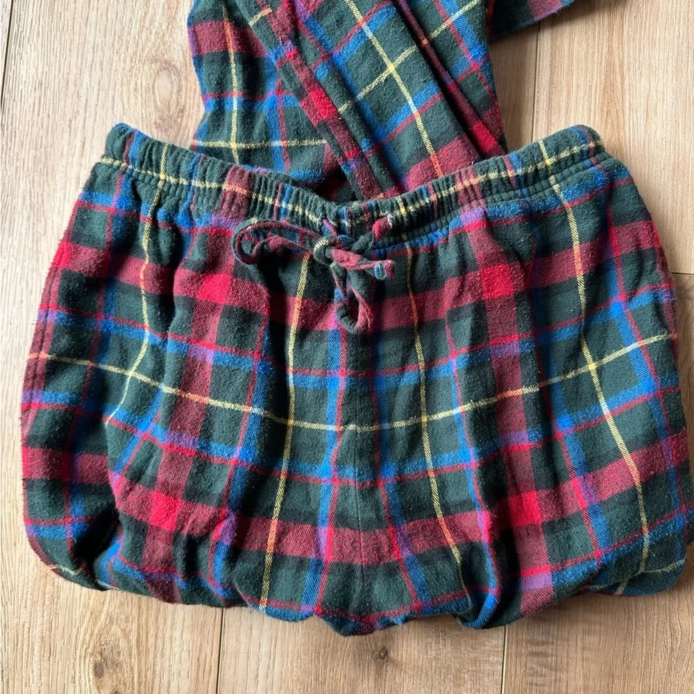 L.L. Bean pajama bottoms  — Green, Red & Blue‎ XS 100% COTTON